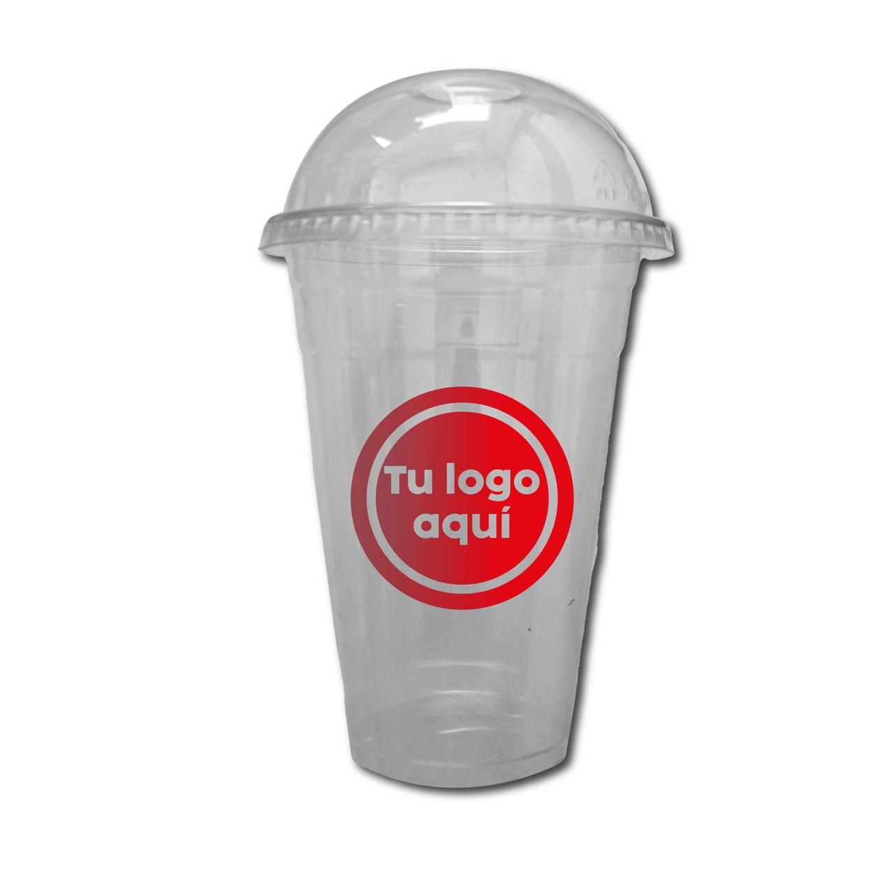 Vaso Pet con Tapa Domo de 21 OZ