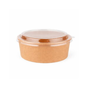 BOWL KRAFT C/TAPA PET 1000ML