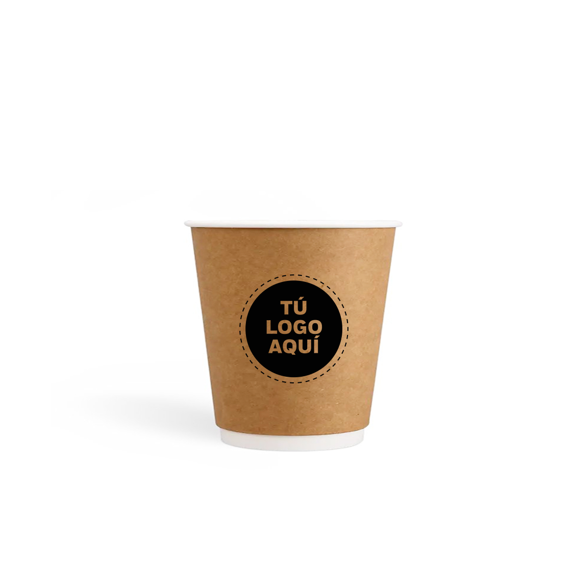 VASO DE POLIPAPEL BLANCO DOBLE CAPA DE 8 OZ - Imagen 2