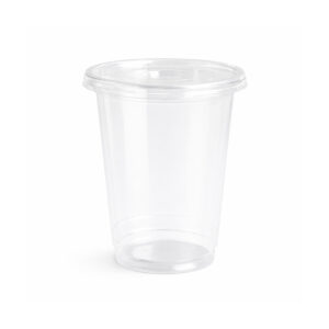 VASO PET CON TAPA PLANA DE 21OZ